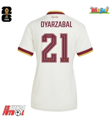España Mikel Oyarzabal #21 Segunda Equipación Mujer Mundial 2026 Manga Corta